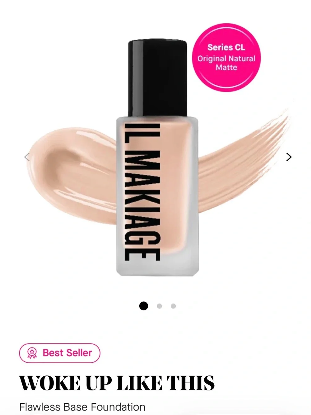 IL MAKIAGE Woke Up Like This Foundation - Cream Beige Shade #40